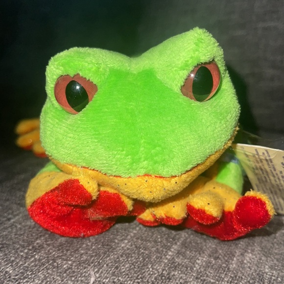 LIL’ Kinz WEBKINZ Ganz TREE FROG HS109 hang & but Tag No Code plush stuff animal - Picture 10 of 10